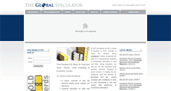 Desktop Screenshot of globalspeculator.com.au