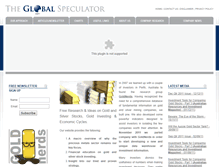 Tablet Screenshot of globalspeculator.com.au